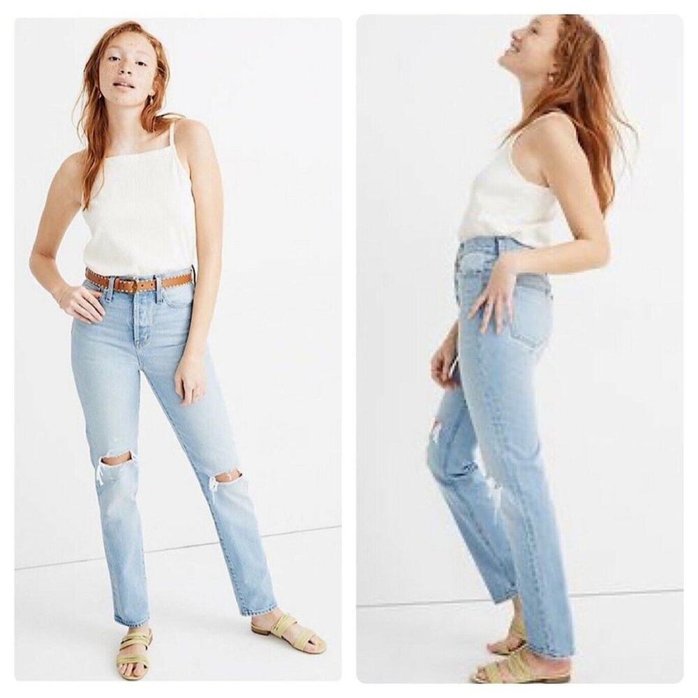 Madewell Classic Straight Full-Length Jeans in Hartsville Wash Size 25‎